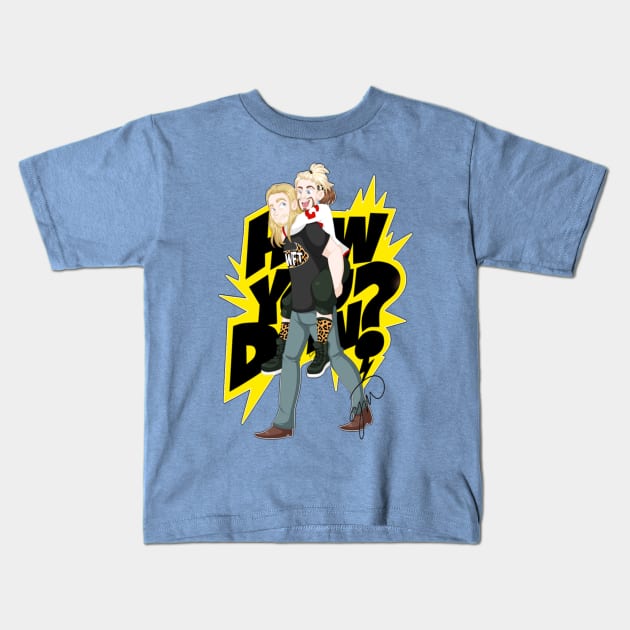 Enzo Amore and Big Cass - HOW U DOIN Kids T-Shirt by kylotees